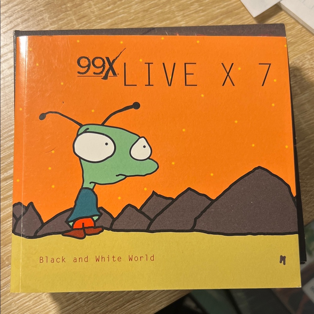 99X Live X 7 CD with Cartoon Cover